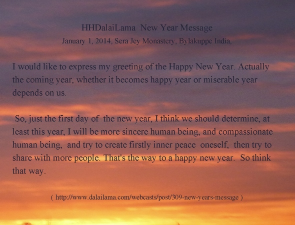 DalaiLama New Year Wish 2014